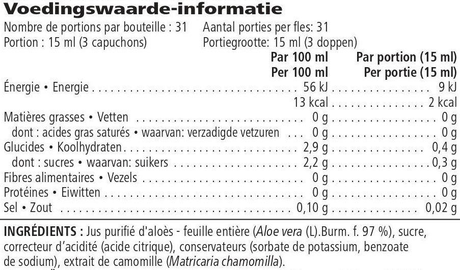 Herbalife-Aloe-max-drinksiroop-voedingswaarden