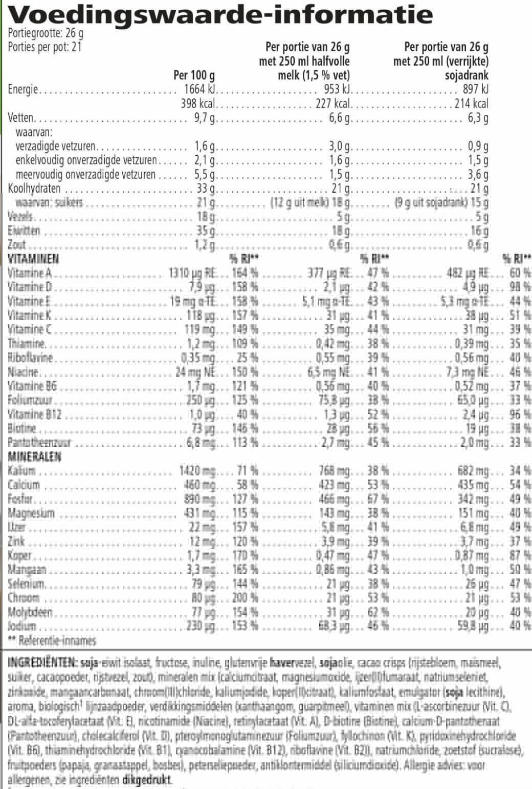 Herbalife-Formula-1-Voedingsshake-cookie-crunch-voedingswaarden