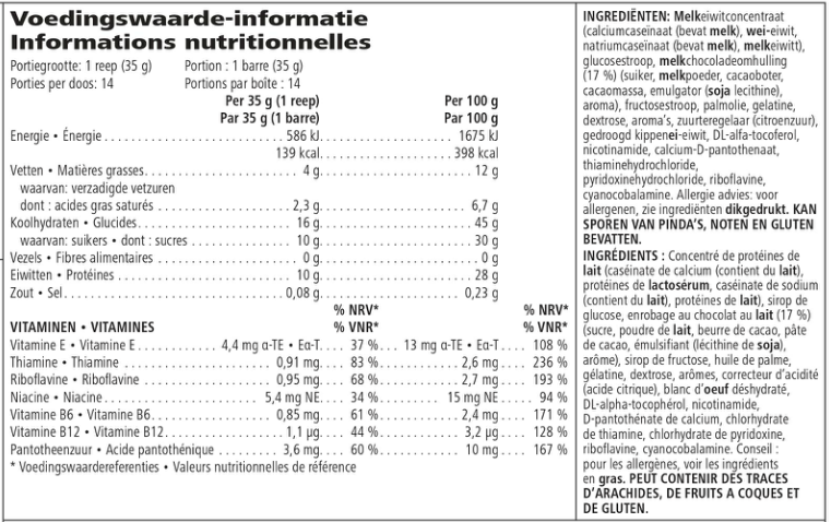 Herbalife-Proteïnereep-citroen-voedingswaarden