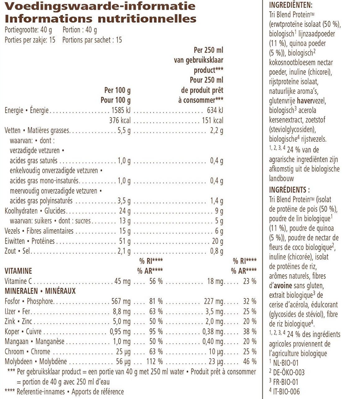 Herbalife-Tri-Blend-Select-Coffee-caramel-voedingswaarden